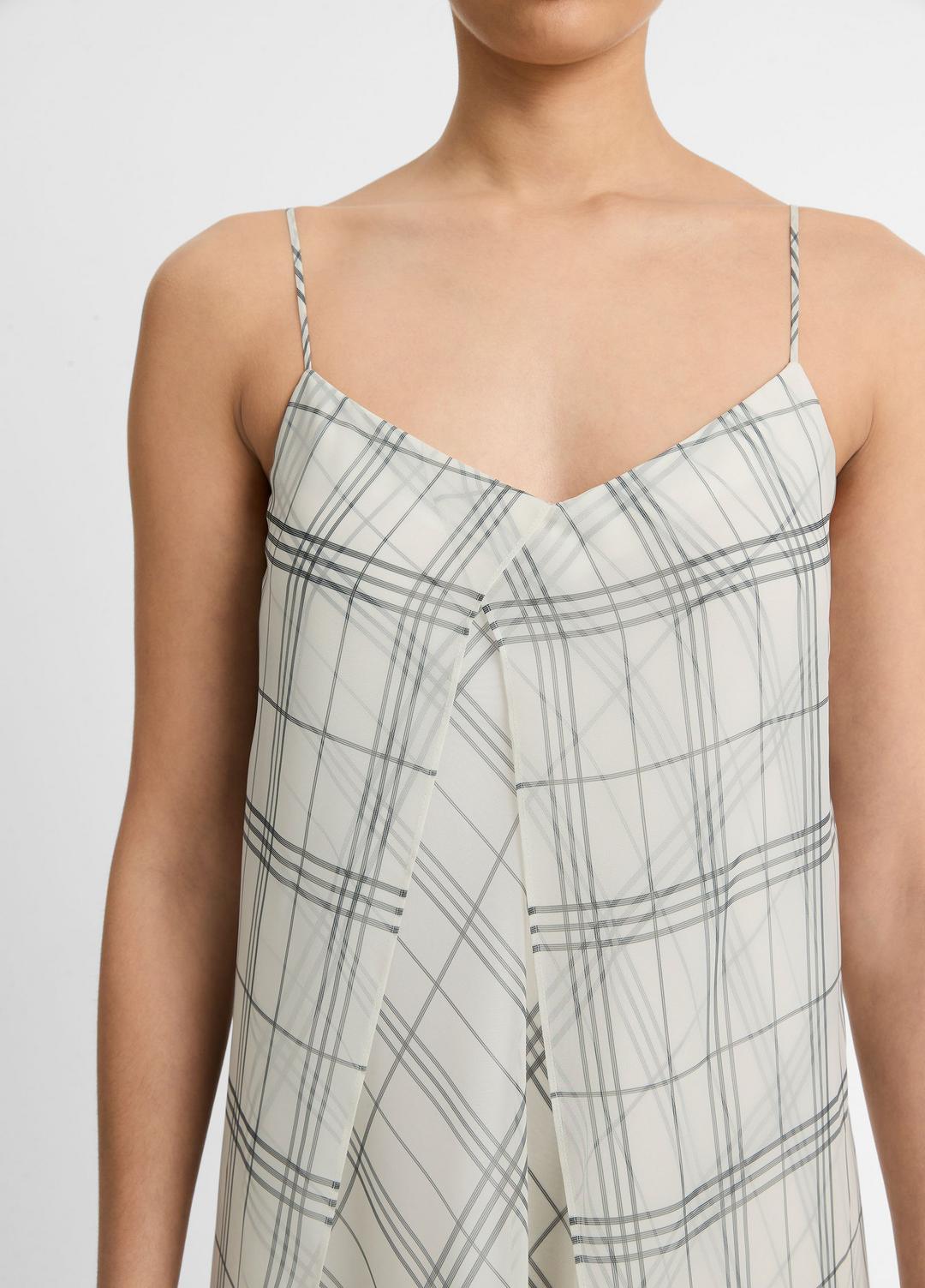 Fenced Plaid Layered Dress in Dresses & Skirts | Vince Online