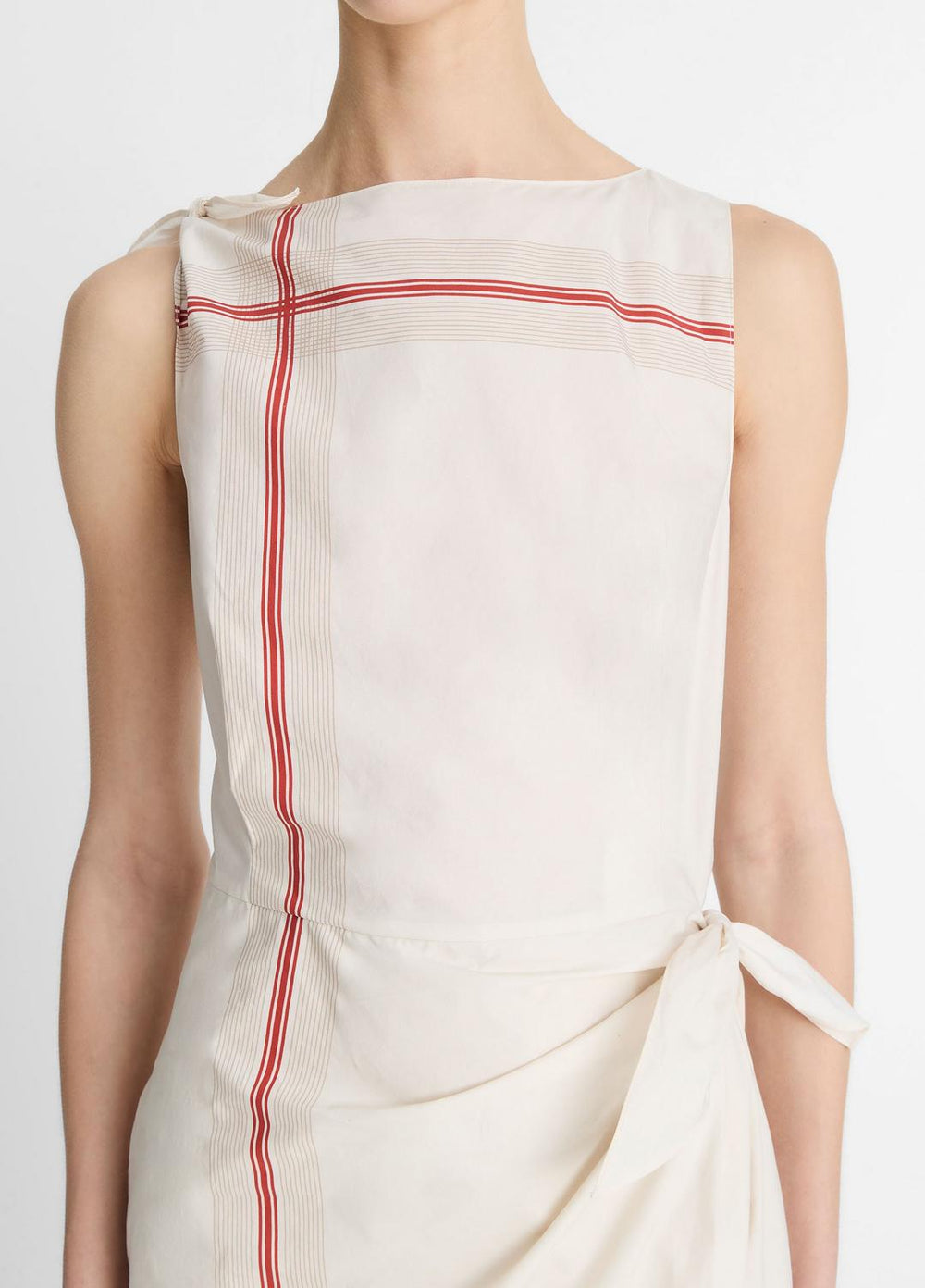 Handkerchief-Stripe Wrap Dress in Dresses & Skirts | Vince discount