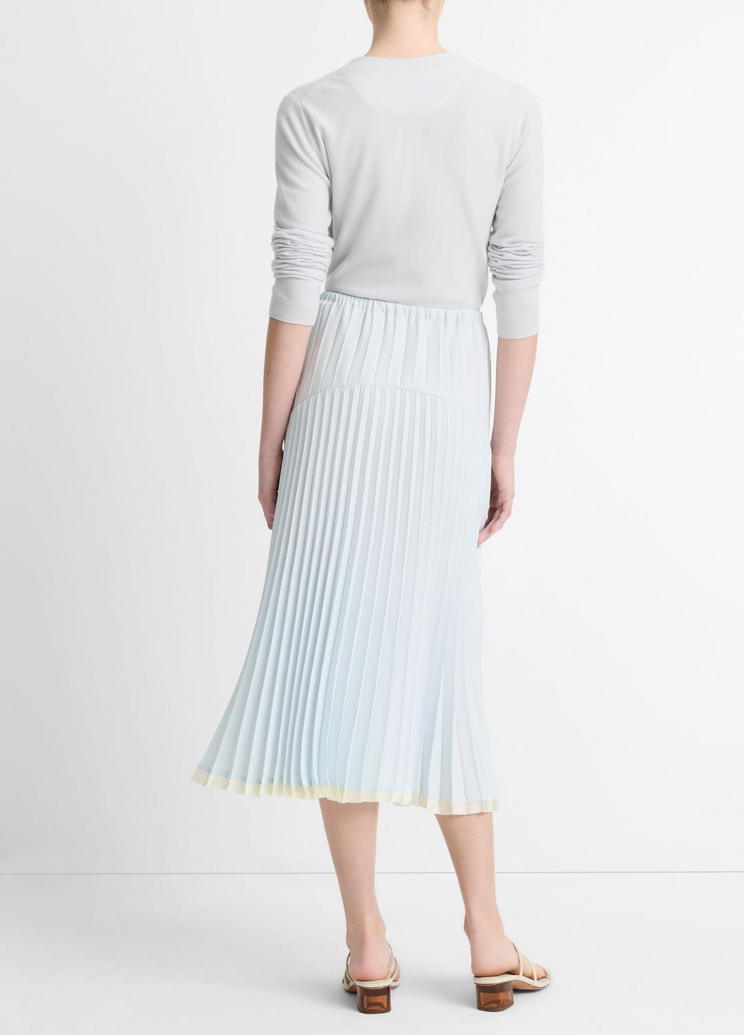 Pleated Satin Tiered Skirt in Dresses & Skirts | Vince near me