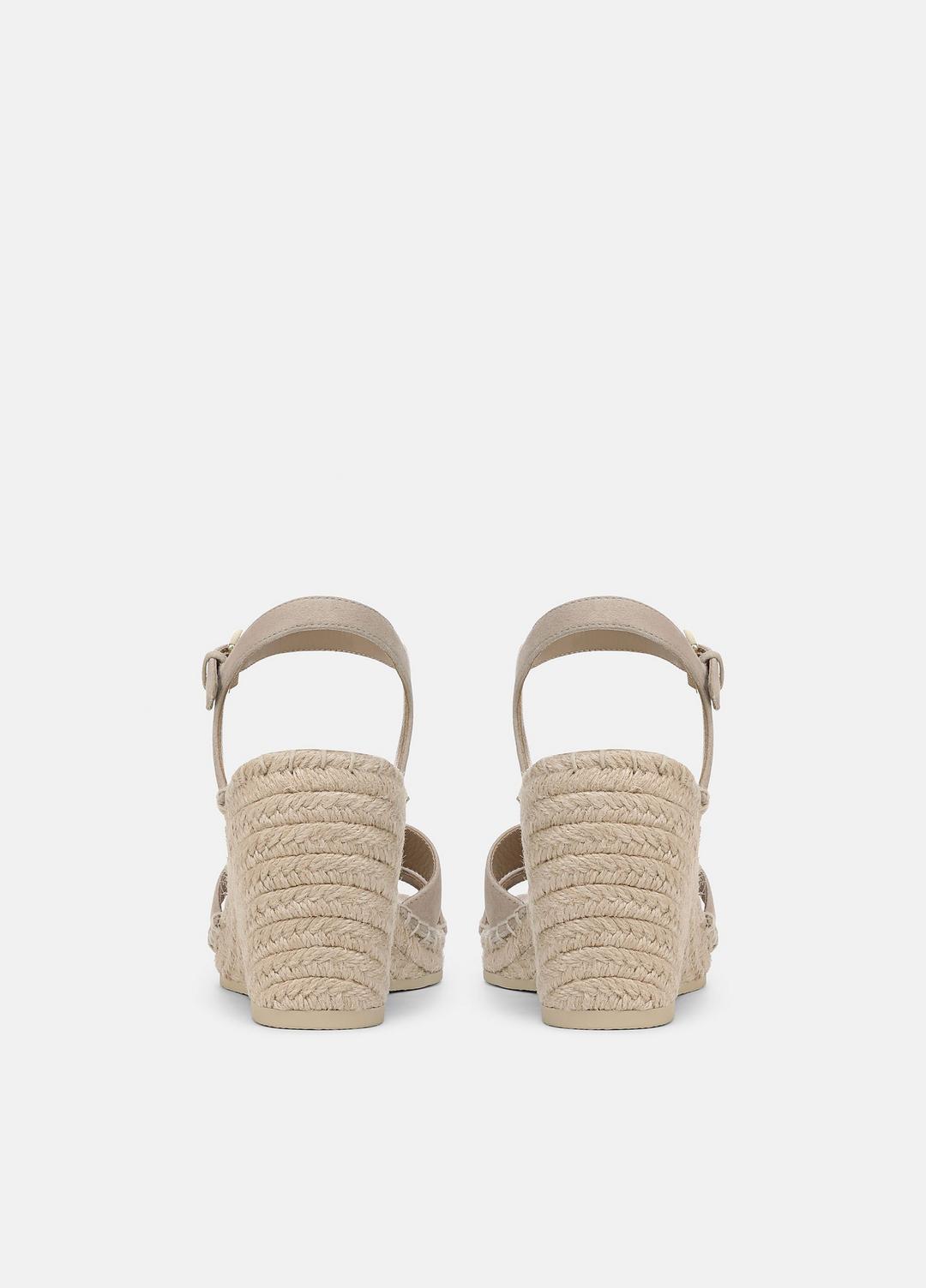 Gwen Suede Espadrille Wedge Sandals in Shoes | Vince Online