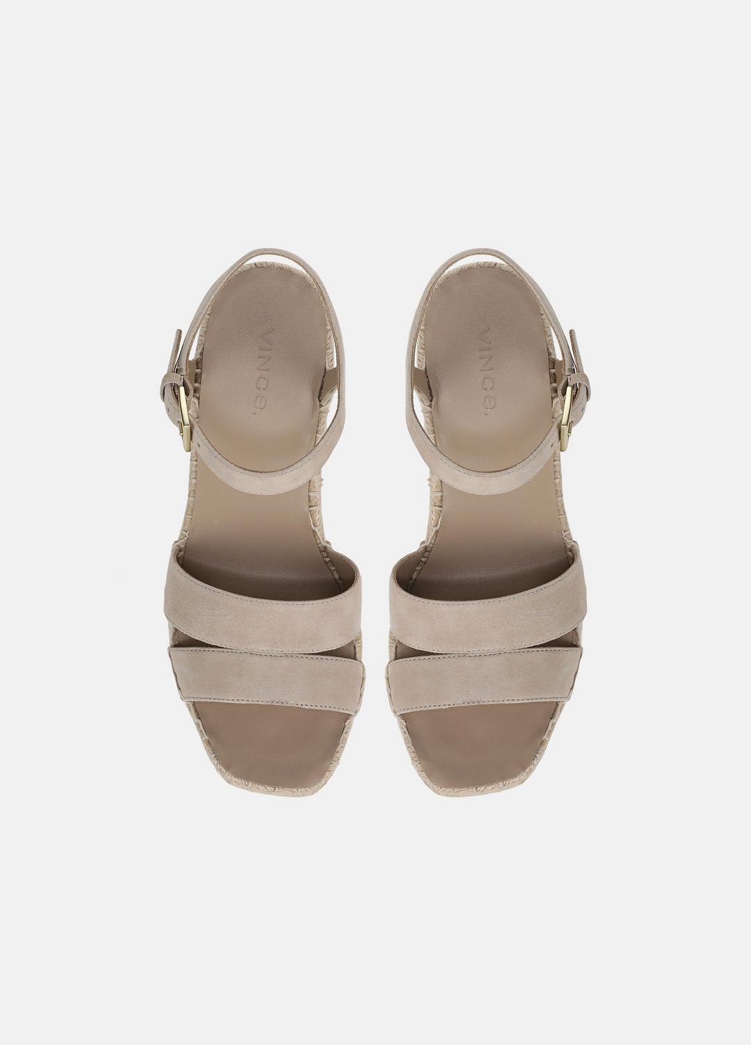 Gwen Suede Espadrille Wedge Sandals in Shoes | Vince Online