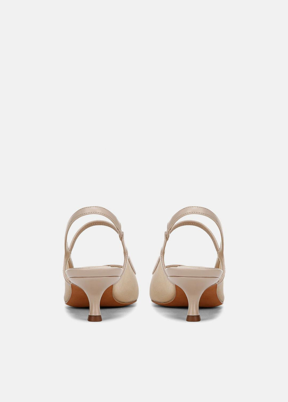 Venice Leather and Mesh Slingback Kitten Heel in Shoes | Vince near me