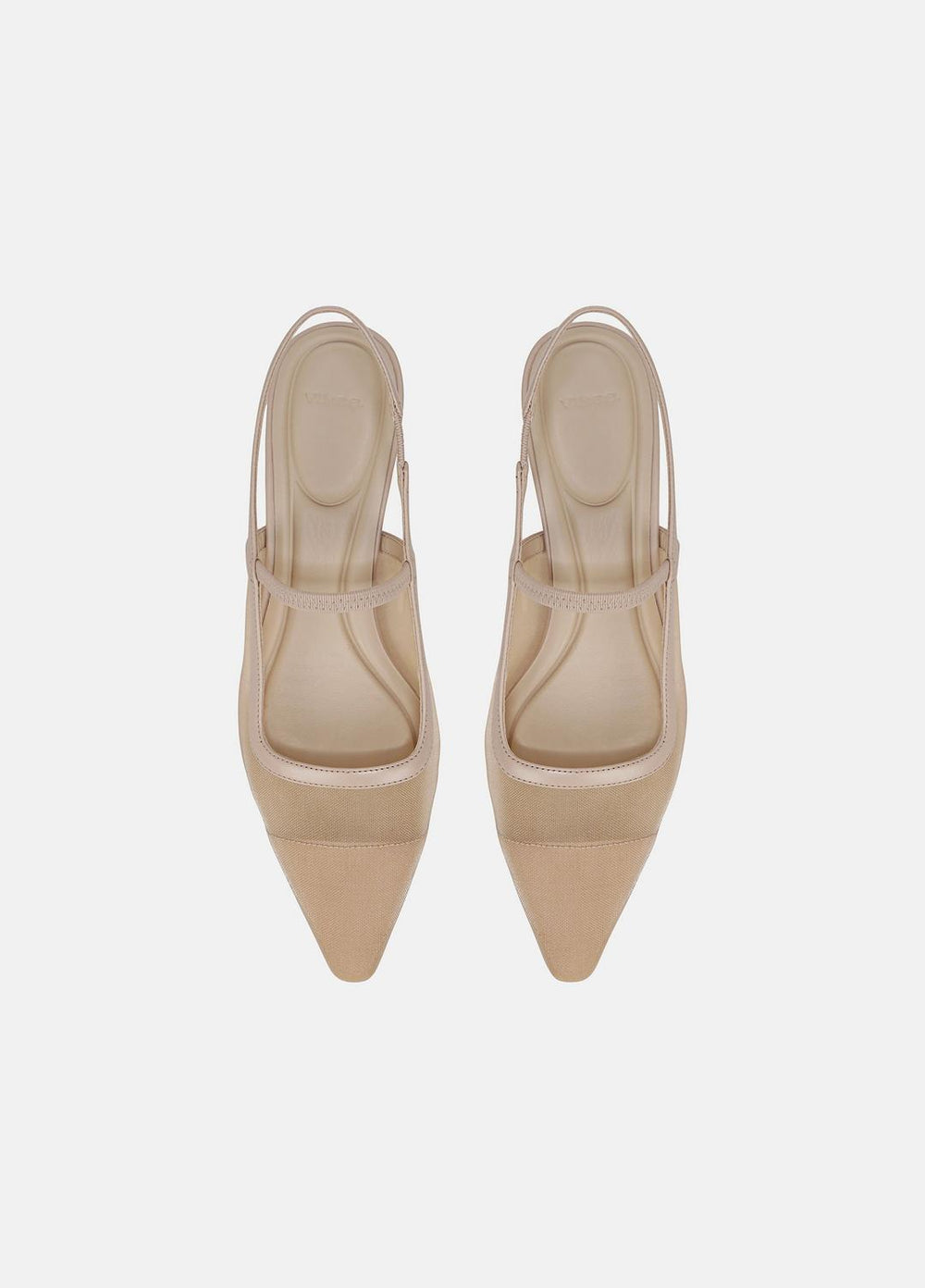 Venice Leather and Mesh Slingback Kitten Heel in Shoes | Vince near me