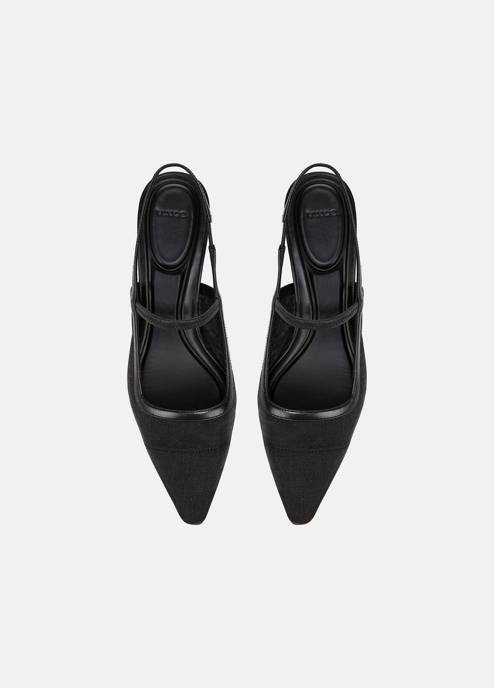 Venice Leather and Mesh Slingback Kitten Heel in Shoes | Vince outlet
