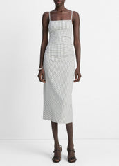 Checked Smocked Tank Dress in Dresses & Skirts | Vince on sale