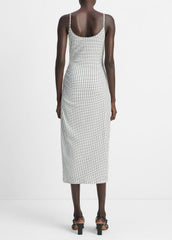 Checked Smocked Tank Dress in Dresses & Skirts | Vince on sale