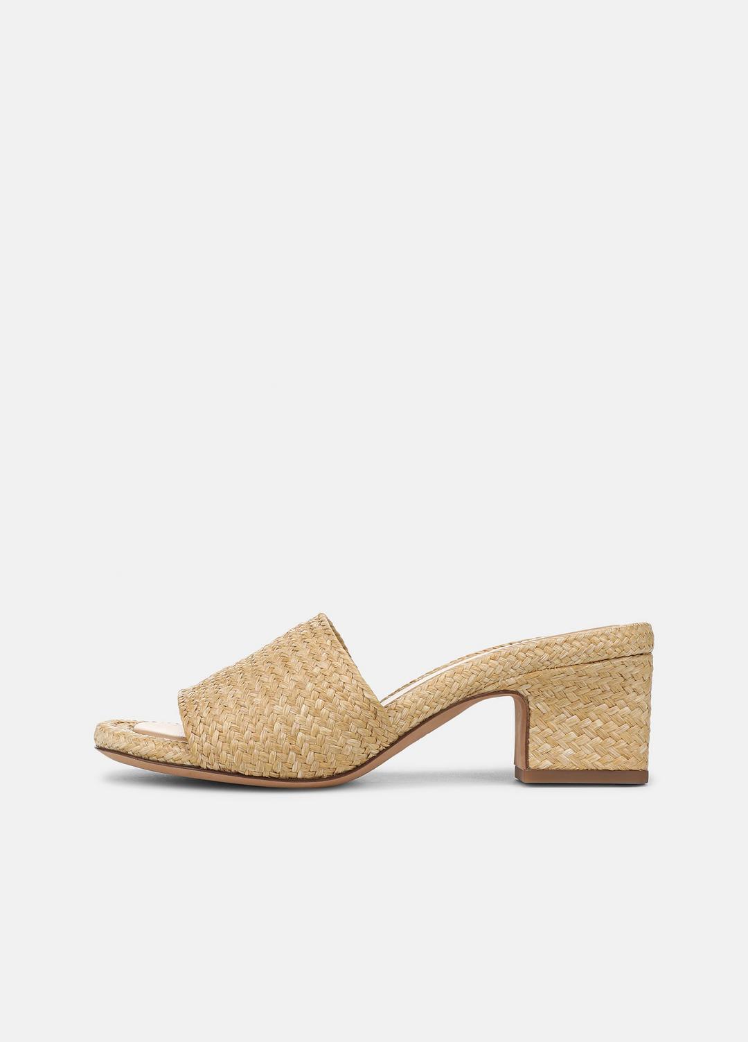 Ariana Raffia Heeled Sandal in Shoes | Vince near me