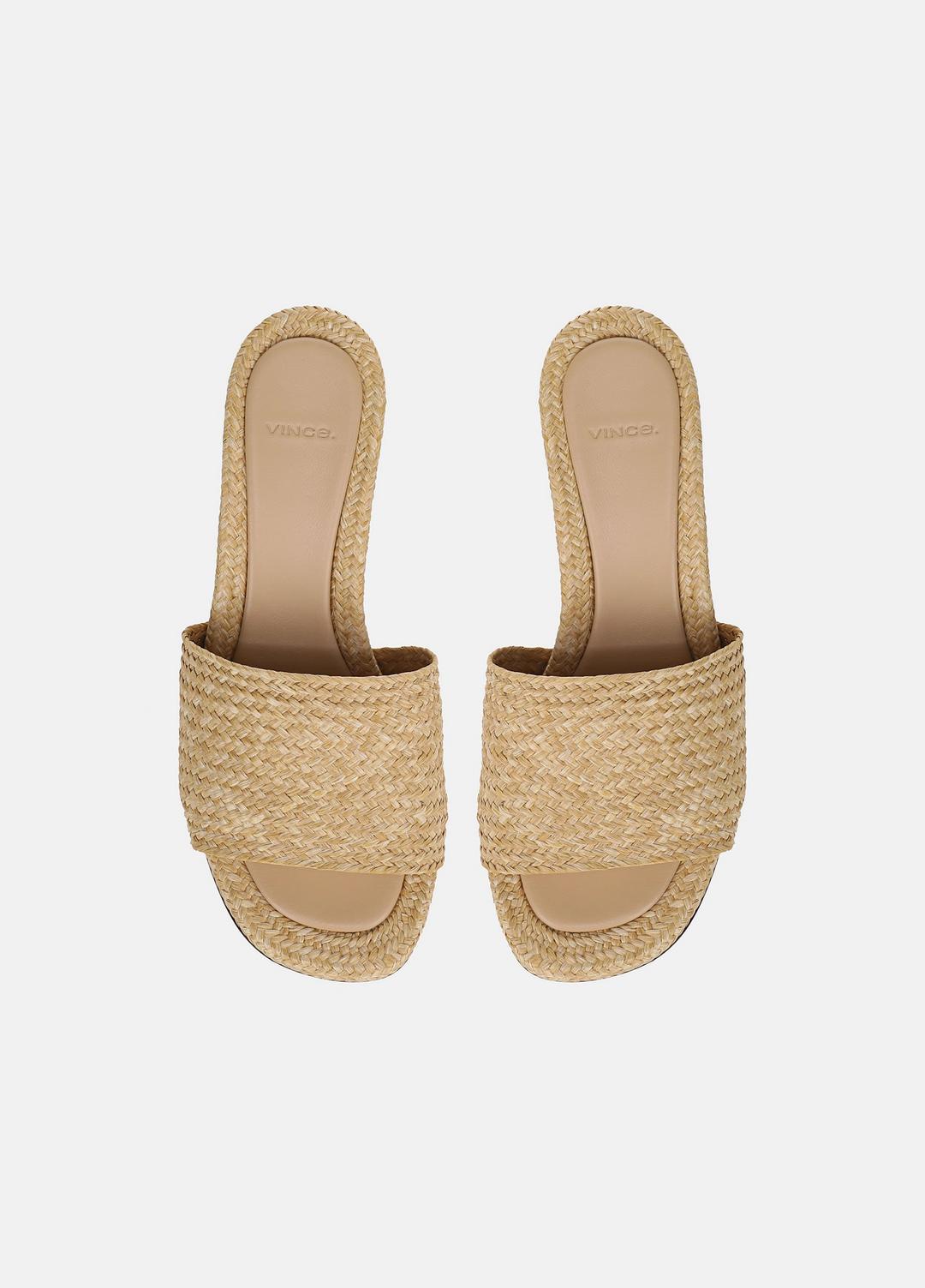 Ariana Raffia Heeled Sandal in Shoes | Vince near me