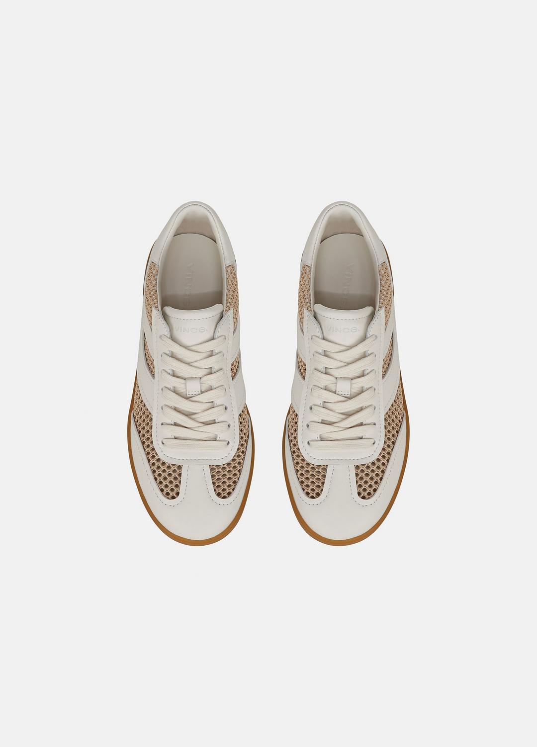 Oasis Netting & Leather Sneaker in Shoes | Vince US