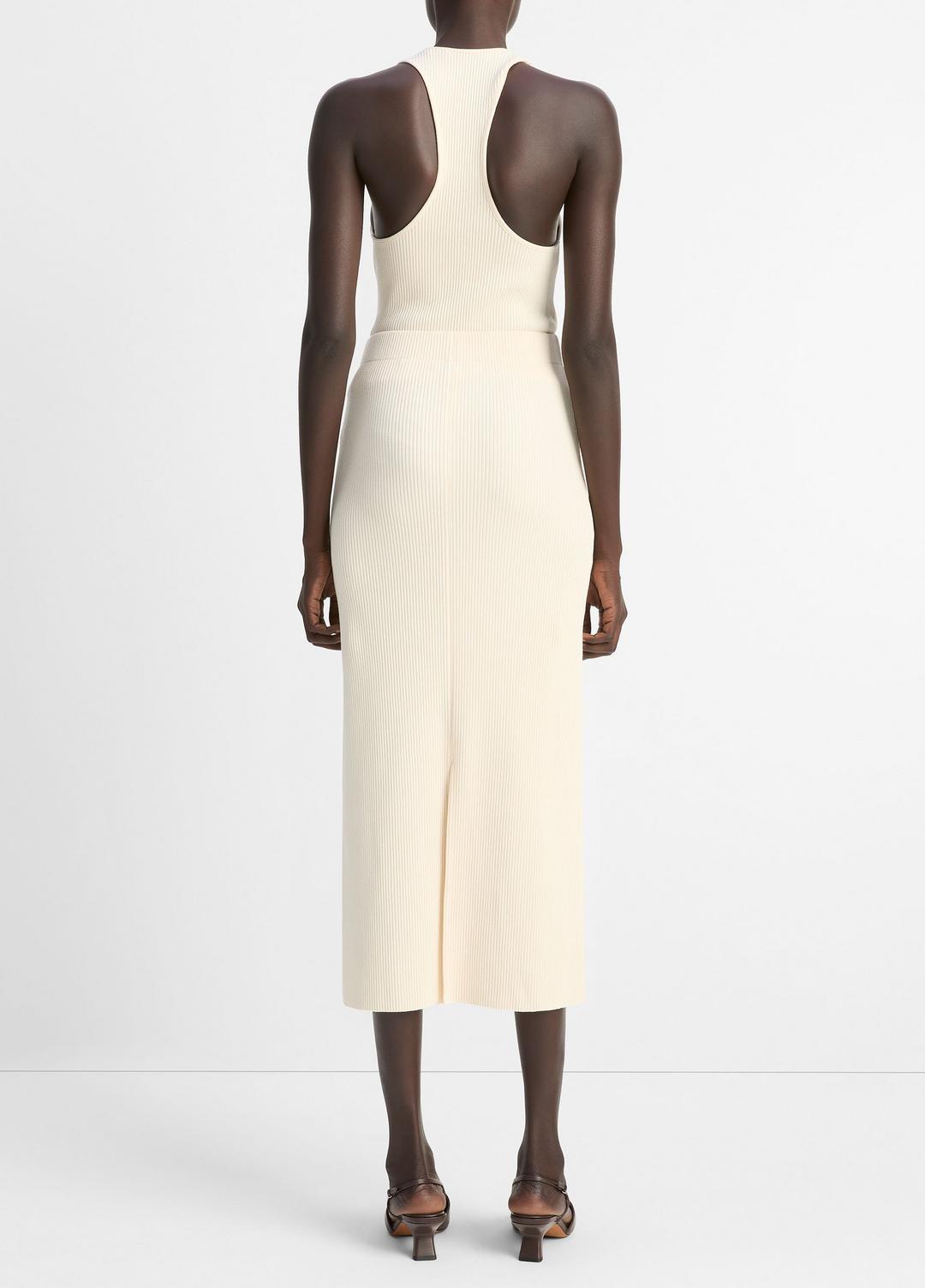 Ribbed Cotton-Blend Midi Skirt in Dresses & Skirts | Vince Online