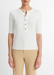 Jersey Elbow-Sleeve Henley in Shirts & Tees | Vince for sale