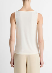 Matte Jersey Boat-Neck Tank in Shirts & Tees | Vince US