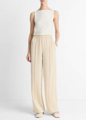 Matte Jersey Boat-Neck Tank in Shirts & Tees | Vince US