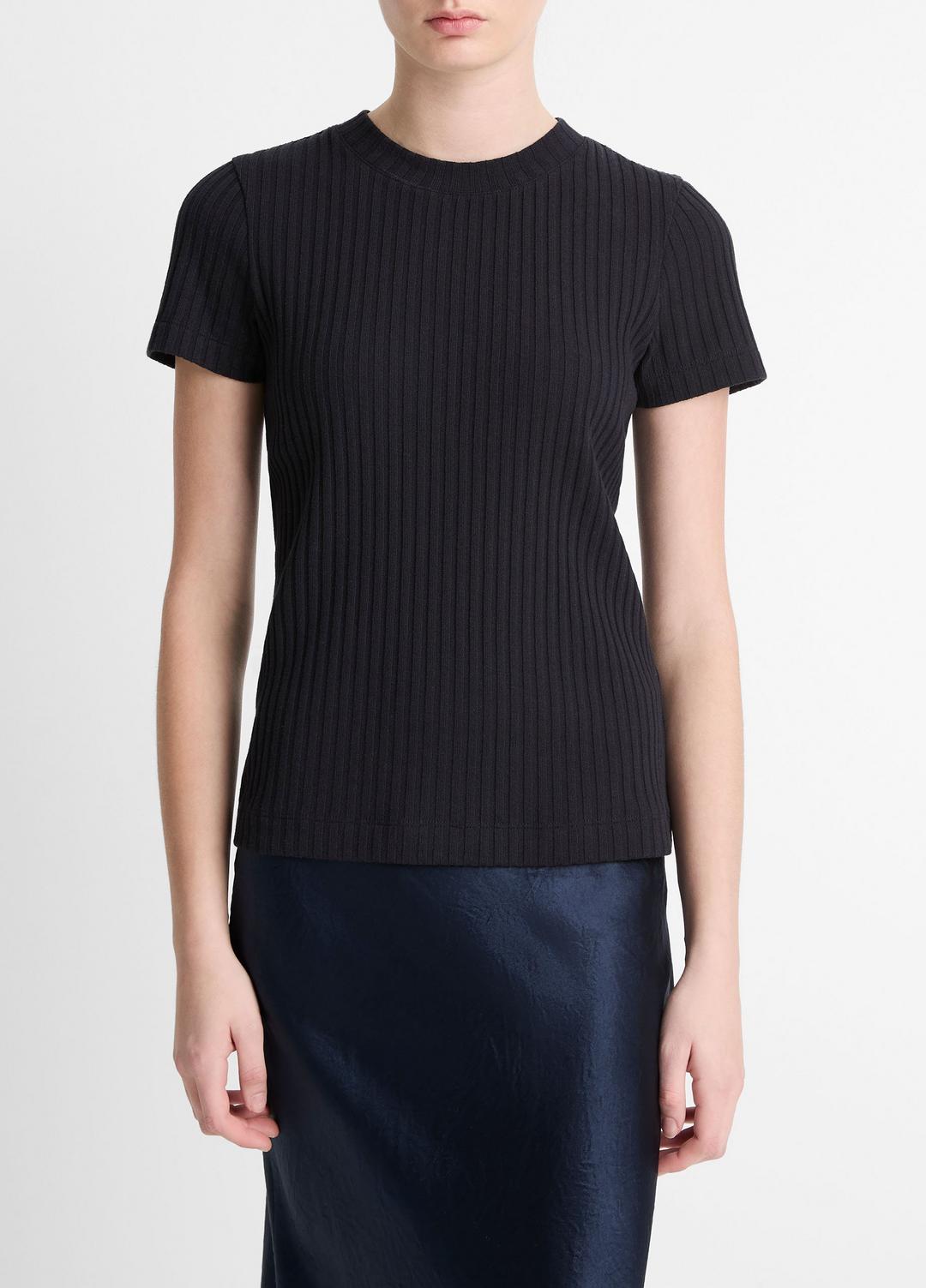 Ribbed Cotton-Blend Top in Shirts & Tees | Vince discount