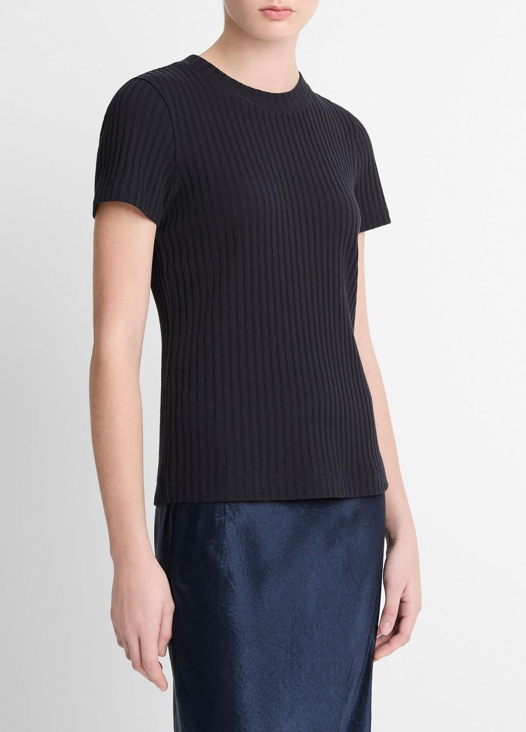 Ribbed Cotton-Blend Top in Shirts & Tees | Vince discount