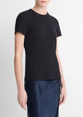 Ribbed Cotton-Blend Top in Shirts & Tees | Vince discount