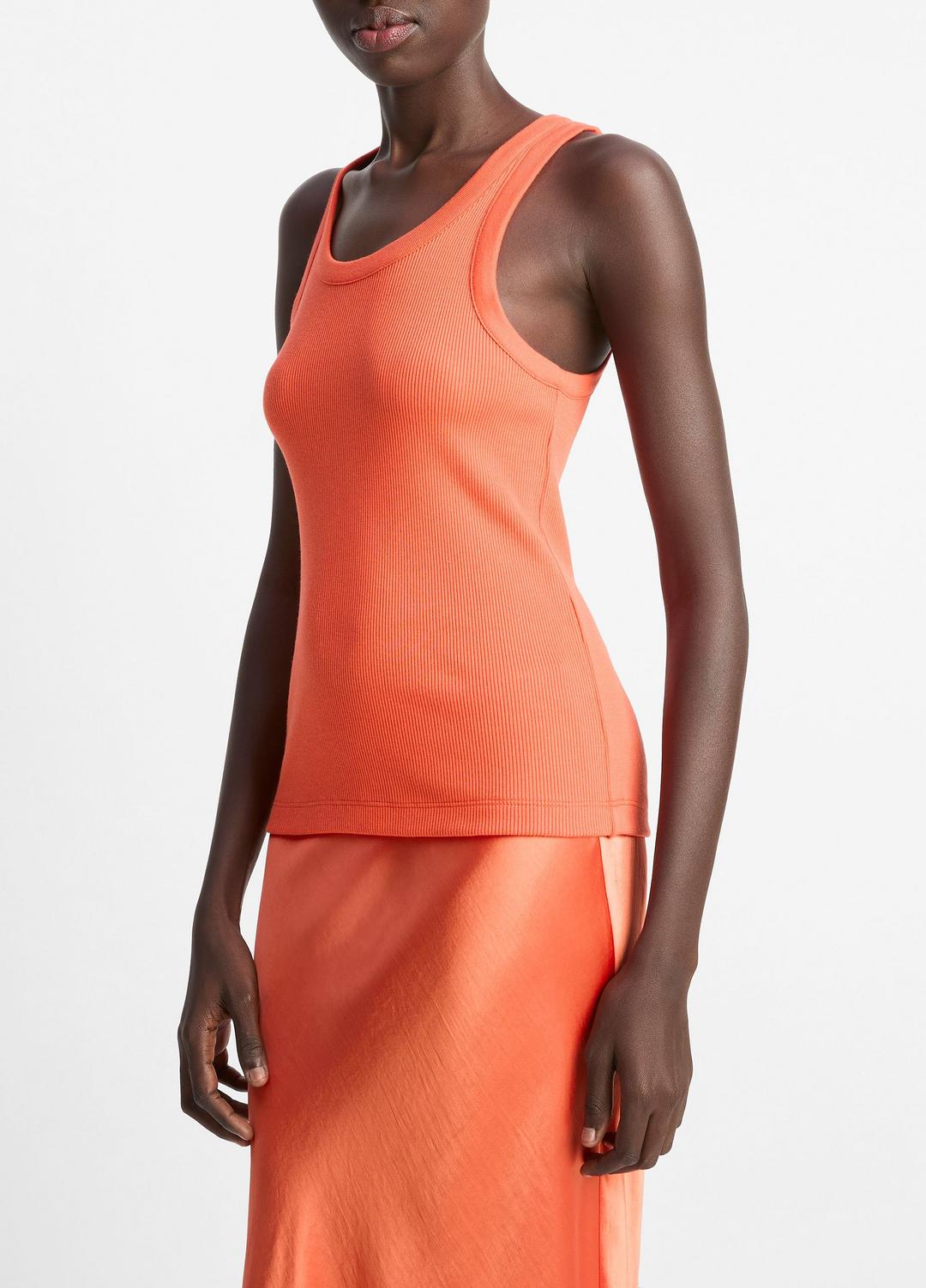 Ribbed Scoop-Neck Tank in Shirts & Tees | Vince outlet