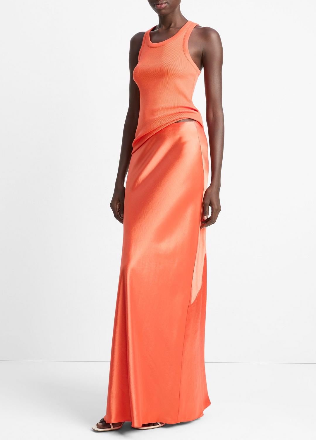 Satin Maxi Skirt in Dresses & Skirts | Vince on sale