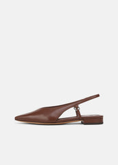 Ines Leather Slingback Flat in Shoes | Vince for sale