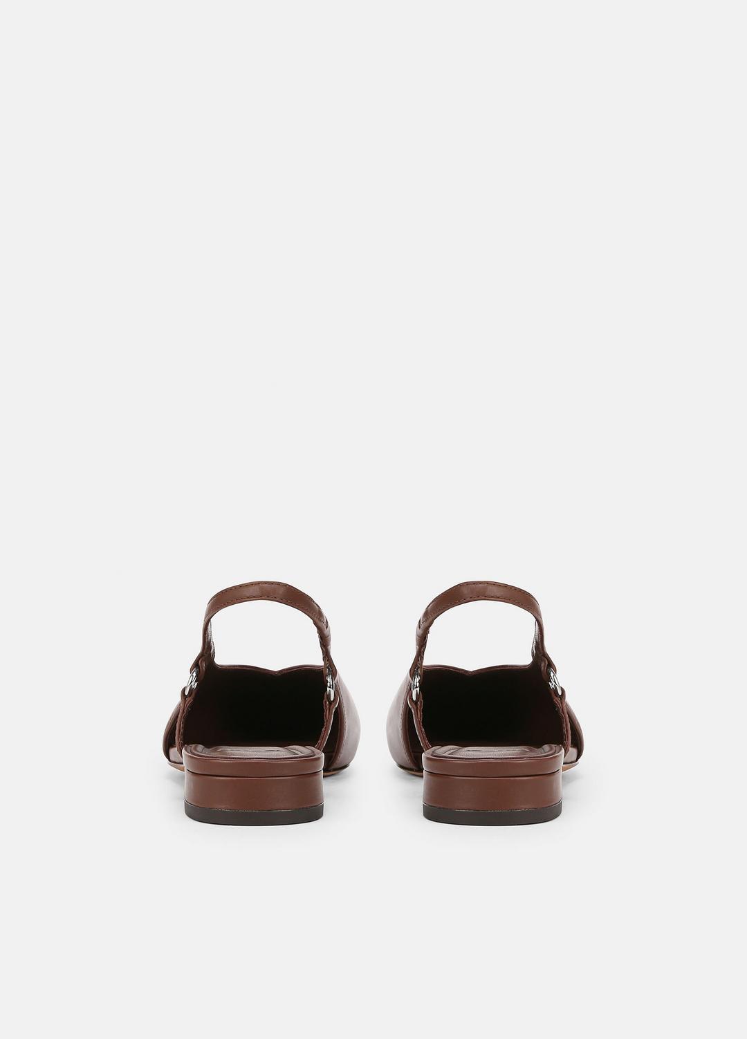 Ines Leather Slingback Flat in Shoes | Vince for sale