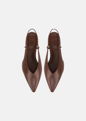 Ines Leather Slingback Flat in Shoes | Vince for sale