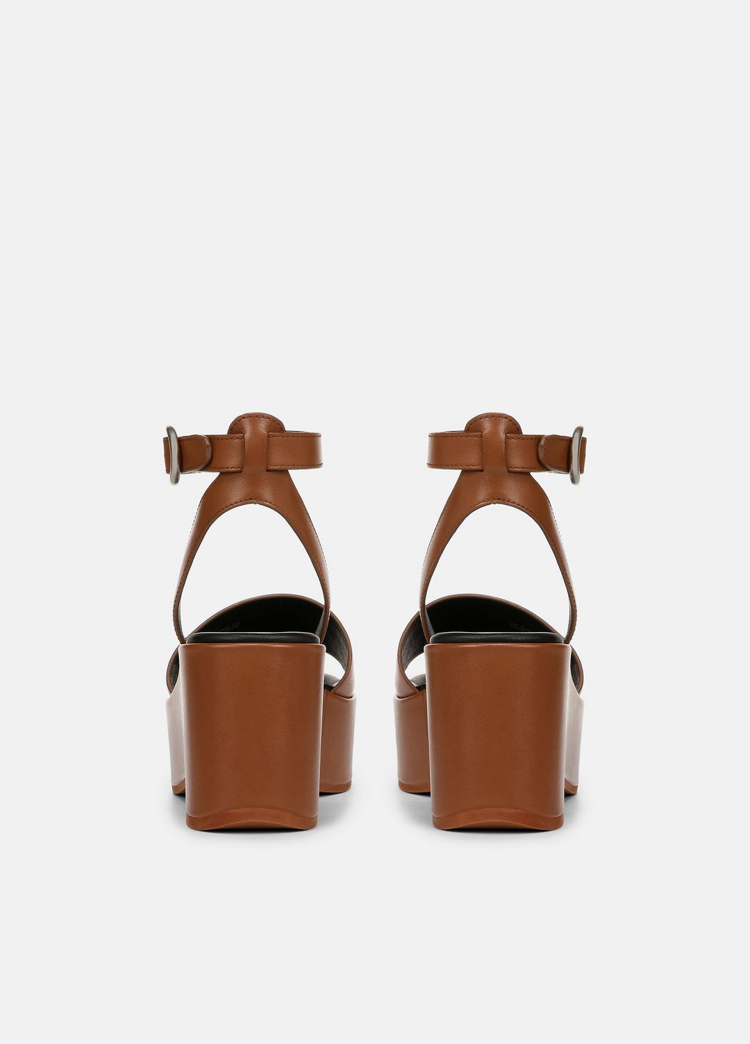 Phillipa Leather Platform Sandal in Shoes | Vince US