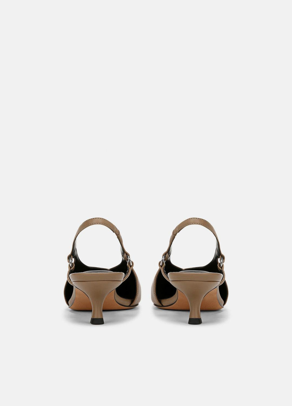 Sabrina Leather Slingback Kitten Heel in Shoes | Vince Online