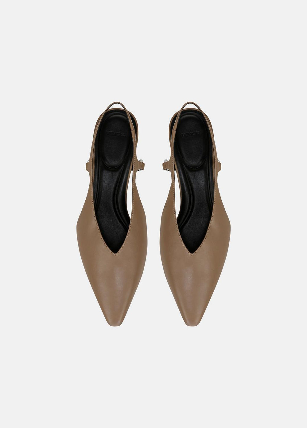 Sabrina Leather Slingback Kitten Heel in Shoes | Vince Online