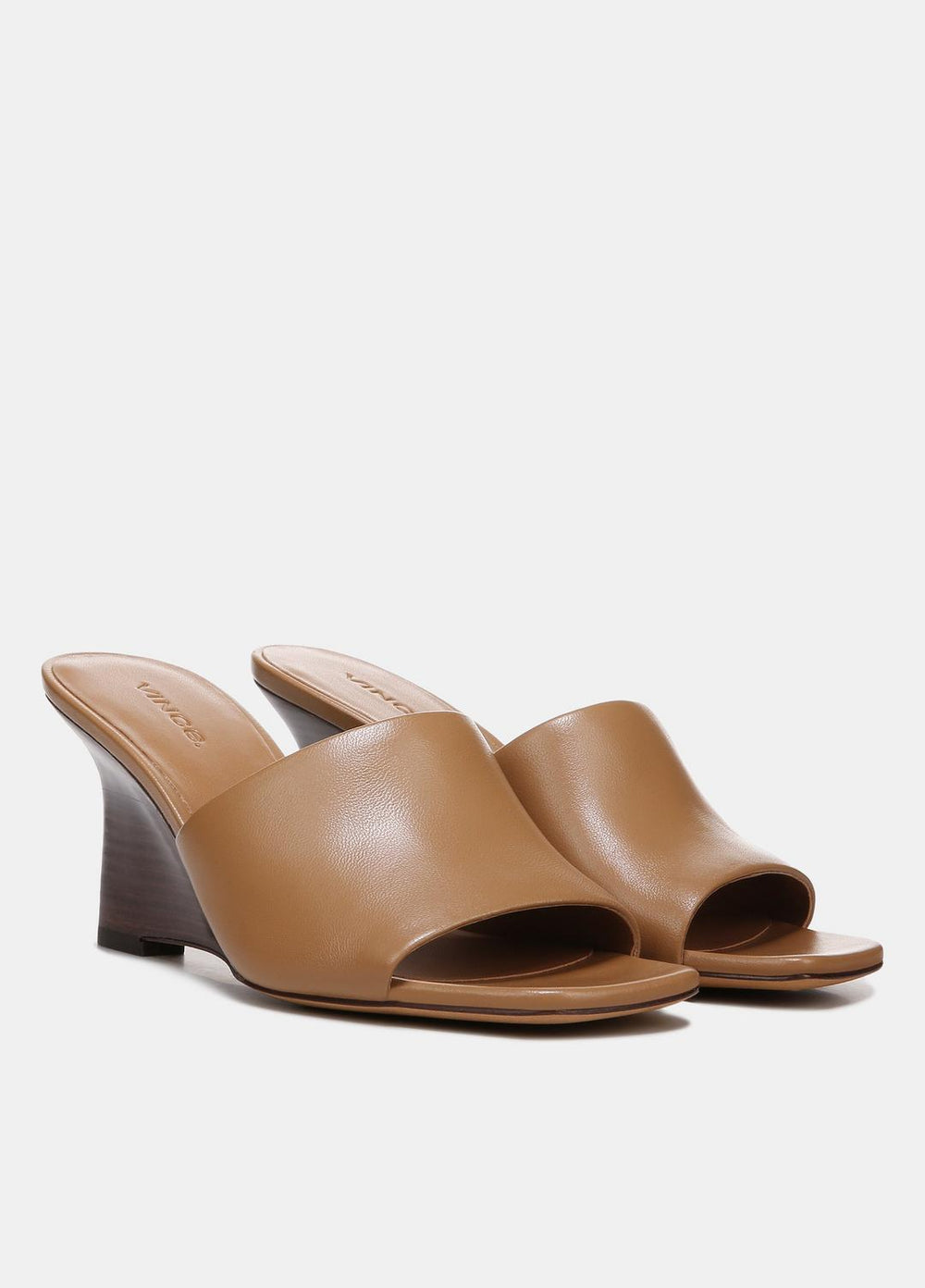 Pia Leather Wedge Sandal in Shoes | Vince outlet