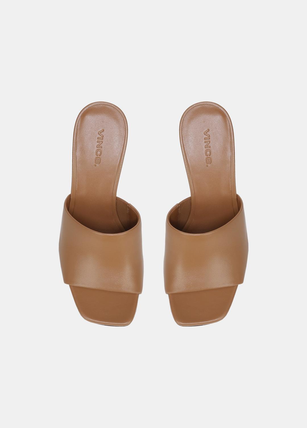 Pia Leather Wedge Sandal in Shoes | Vince outlet
