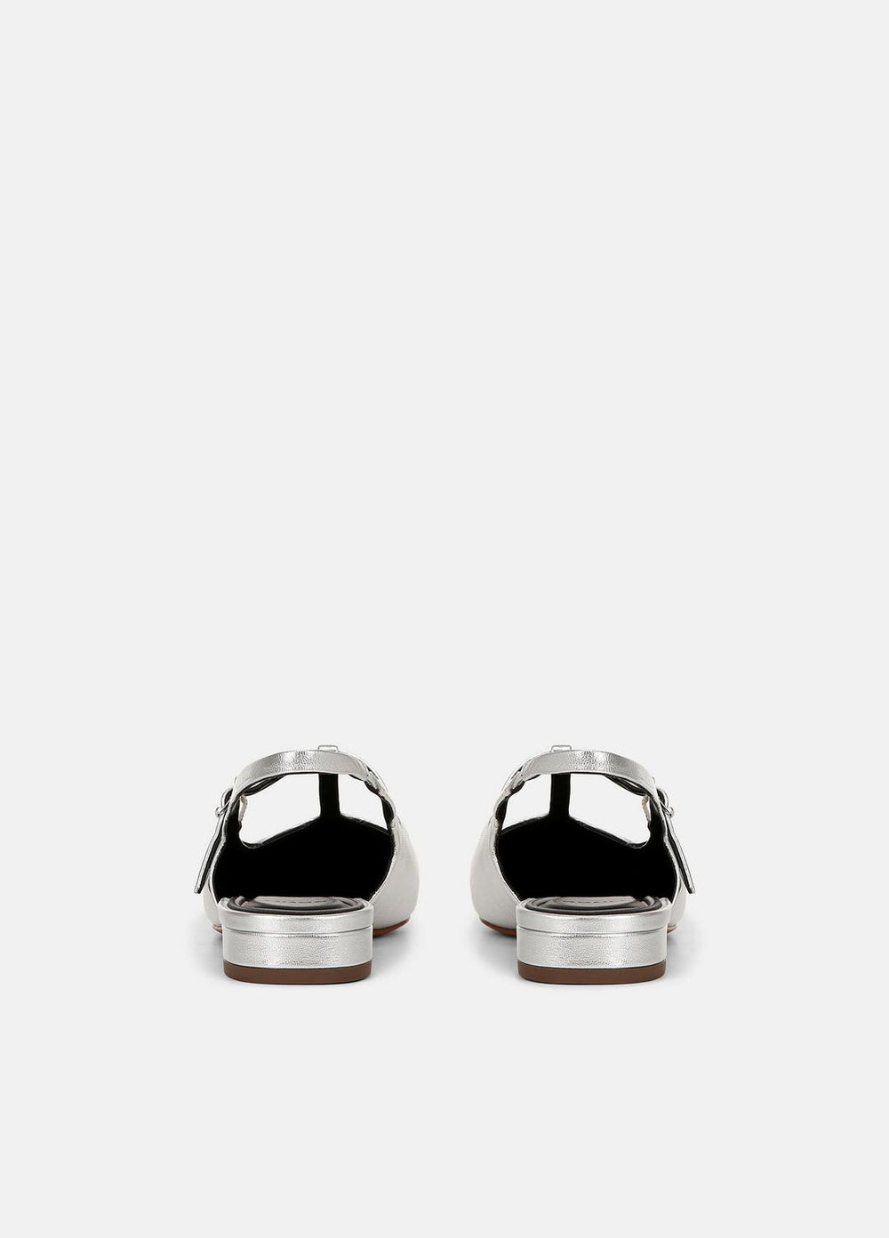 Iliana Metallic Leather Slingback Flat in Shoes | Vince for sale