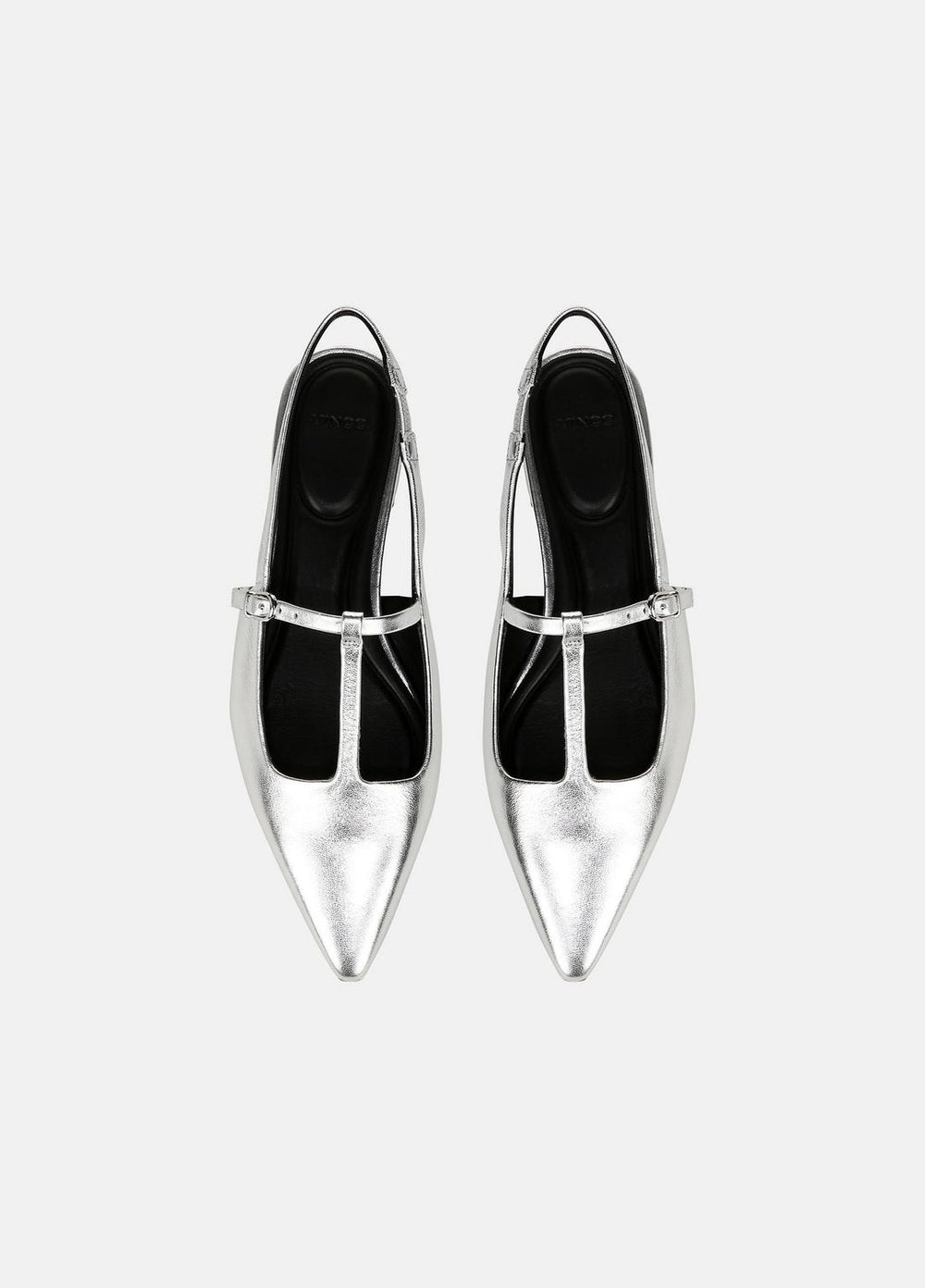 Iliana Metallic Leather Slingback Flat in Shoes | Vince for sale