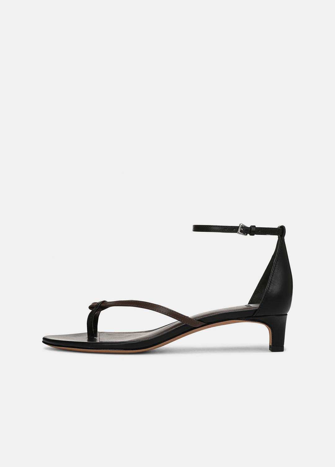Siri Leather Heeled Sandal in Shoes | Vince US