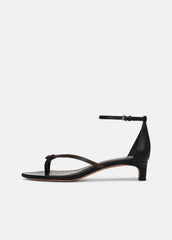 Siri Leather Heeled Sandal in Shoes | Vince US