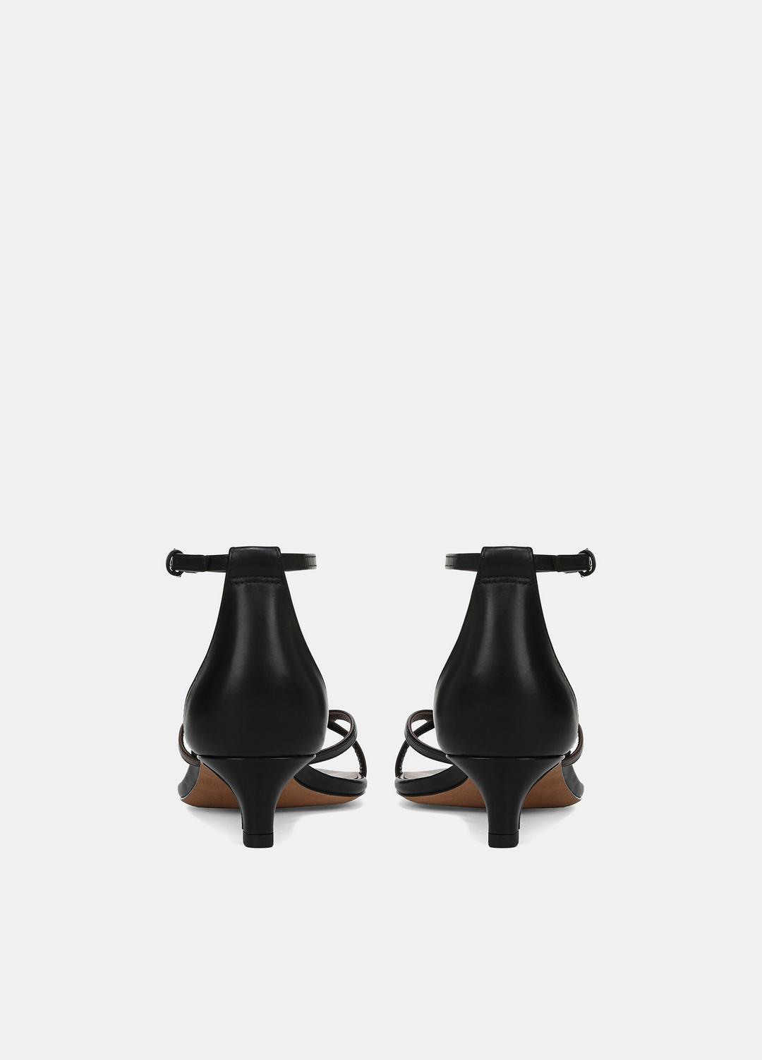Siri Leather Heeled Sandal in Shoes | Vince US
