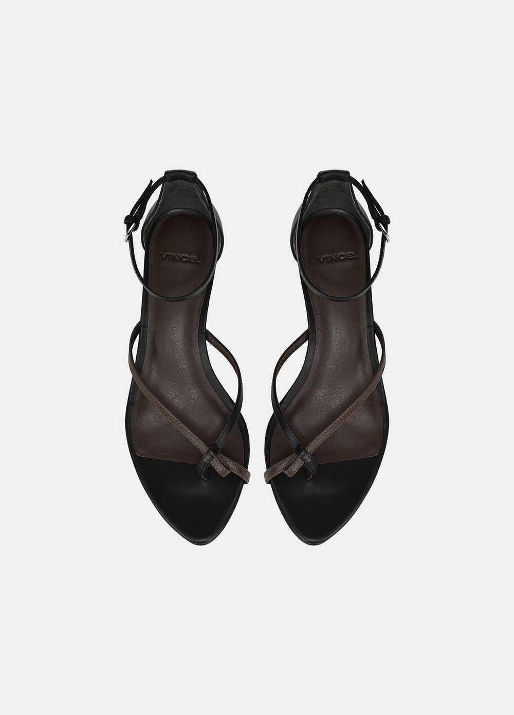 Siri Leather Heeled Sandal in Shoes | Vince US